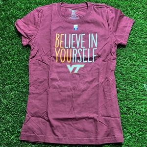 Youth Virginia Tech College T-shirt - Believe In Yourself , Be You